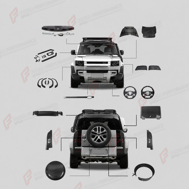 DRY CARBON FIBER BODY KIT for LAND ROVER DEFENDER 90 110 L663 2020+