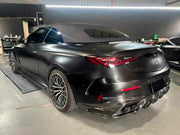 DRY CARBON FIBER BODY KIT for MERCEDES BENZ CLE 53 AMG A236 CONVERTIBLE 2024+
Set includes:

Front Lip
Front Side Canards
Side Skirts
Rear Diffuser
Material: Dry Carbon Fiber

NOTE: Professional installation is required.