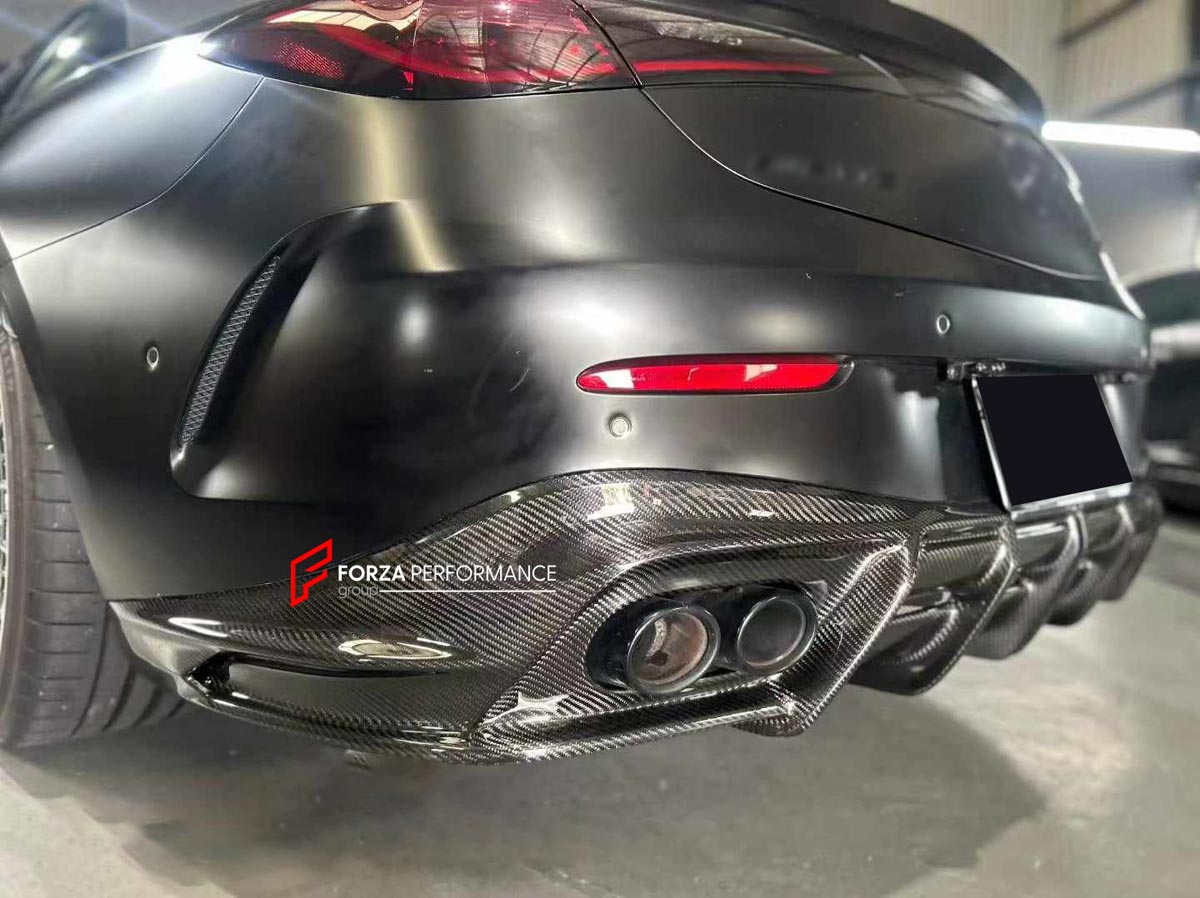DRY CARBON FIBER BODY KIT for MERCEDES BENZ CLE 53 AMG A236 CONVERTIBLE 2024+
Set includes:

Front Lip
Front Side Canards
Side Skirts
Rear Diffuser
Material: Dry Carbon Fiber

NOTE: Professional installation is required.