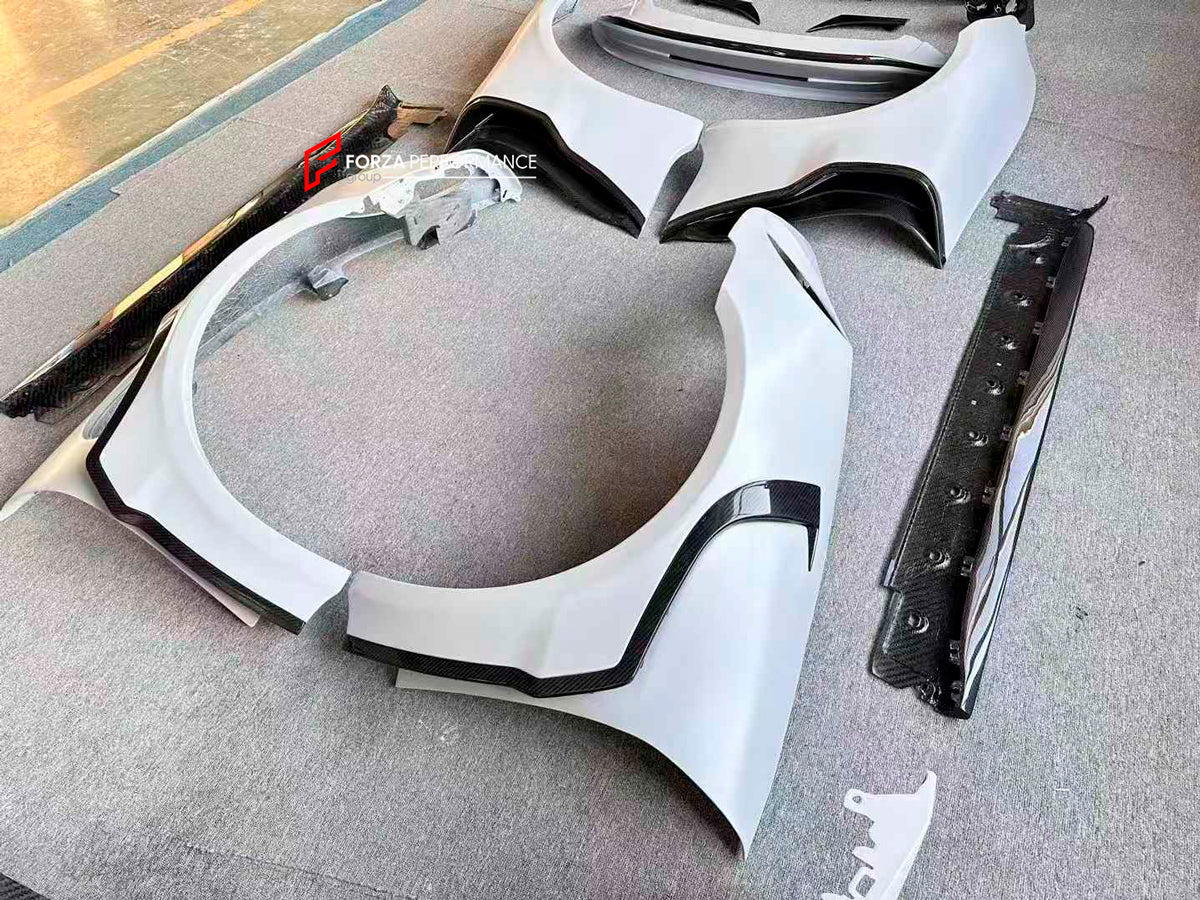 DRY CARBON FIBER BODY KIT for PORSCHE 911 992 CARRERA S 2019+

Set includes:

Front Bumper
Fender Flares
Side Air Vents Trims
Side Skirts
Rear Spoiler
Rear Bumper
Rear Diffuser
Exhaust Tips

Material: Dry Carbon Fiber

NOTE: Professional installation is required

CONTACT US FOR PRICING

Payment ►
Visa
Mastercard
PayPal with a credit card (add 4.4% at checkout)
Payoneer
Cryptocurrency
Shipment ►
By express DHL/UPS/TNT/FedEx
To the local international airport
Special line by air
Special line by the sea
To Eur