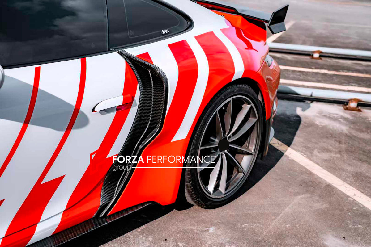 DRY CARBON FIBER BODY KIT for PORSCHE 911 992 CARRERA S 2019+

Set includes:

Front Bumper
Fender Flares
Side Air Vents Trims
Side Skirts
Rear Spoiler
Rear Bumper
Rear Diffuser
Exhaust Tips

Material: Dry Carbon Fiber

NOTE: Professional installation is required

CONTACT US FOR PRICING

Payment ►
Visa
Mastercard
PayPal with a credit card (add 4.4% at checkout)
Payoneer
Cryptocurrency
Shipment ►
By express DHL/UPS/TNT/FedEx
To the local international airport
Special line by air
Special line by the sea
To Eur