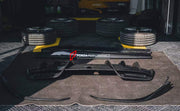 DRY CARBON FIBER BODY KIT for FERRARI 296 GTB  Set includes: Front Canards Rear Diffuser Side Skirts