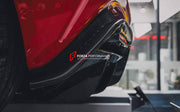 DRY CARBON FIBER BODY KIT for FERRARI 296 GTB  Set includes: Front Canards Rear Diffuser Side Skirts