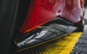 DRY CARBON FIBER BODY KIT for FERRARI 296 GTB  Set includes: Front Canards Rear Diffuser Side Skirts