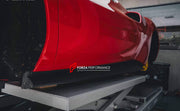 DRY CARBON FIBER BODY KIT for FERRARI 296 GTB  Set includes: Front Canards Rear Diffuser Side Skirts