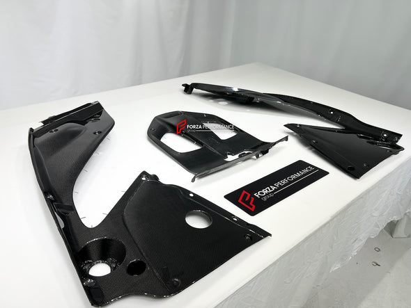 DRY CARBON FIBER ENGINE COVER for FERRARI 812 SUPERFAST 2017+  Set include:  Engine Cover