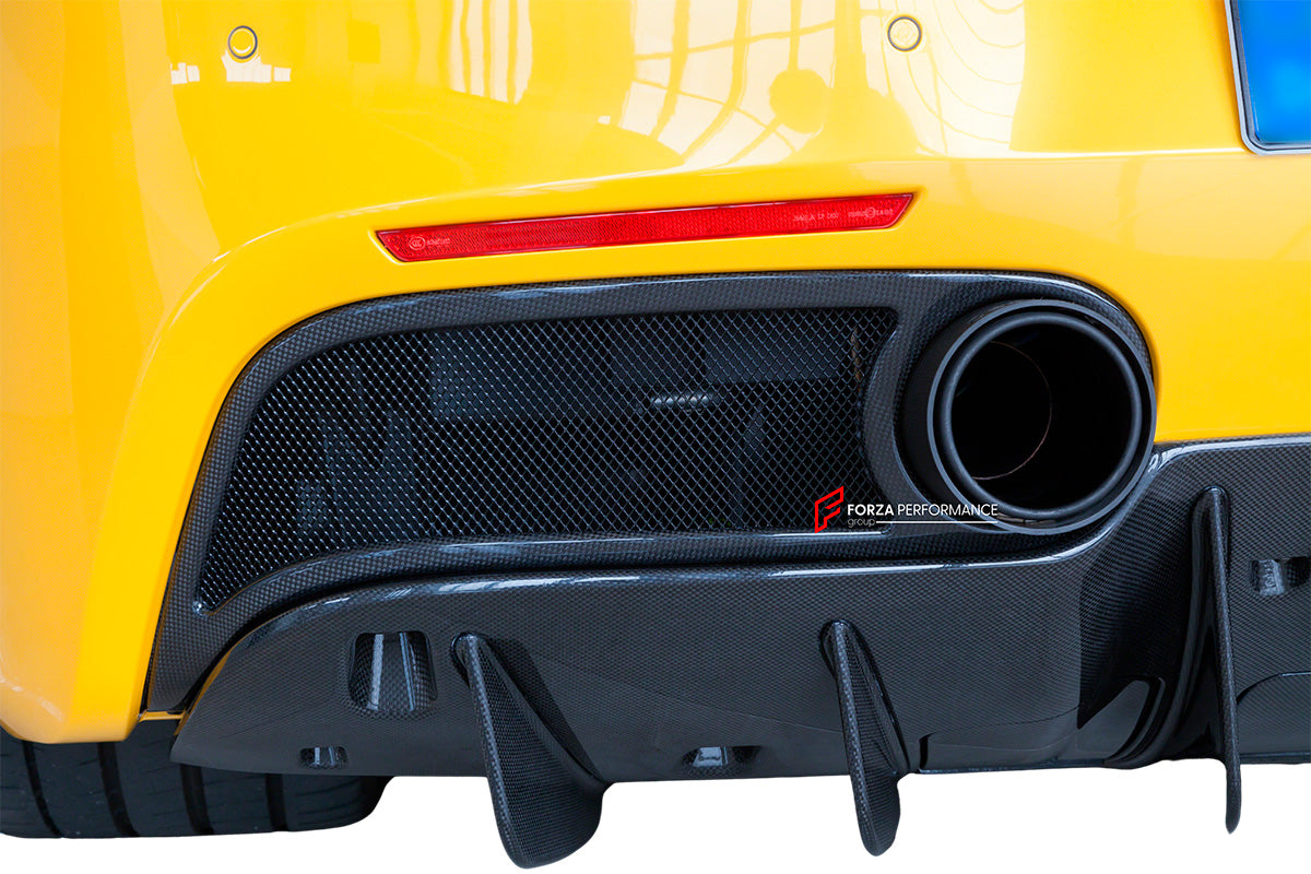 DRY CARBON FIBER EXHAUST TRIMS for FERRARI 488 2015 - 2020

Set includes:


Exhaust Trims

Material: Carbon Fiber

NOTE: Professional installation is required.