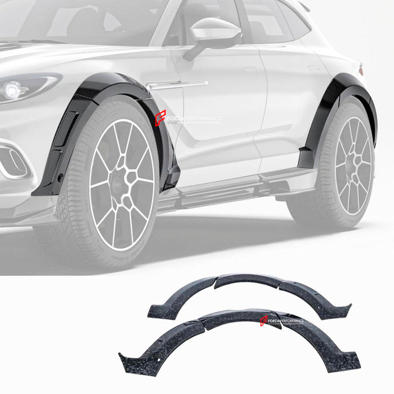 DRY CARBON FIBER FENDER FLARES for ASTON MARTIN DBX 2020+