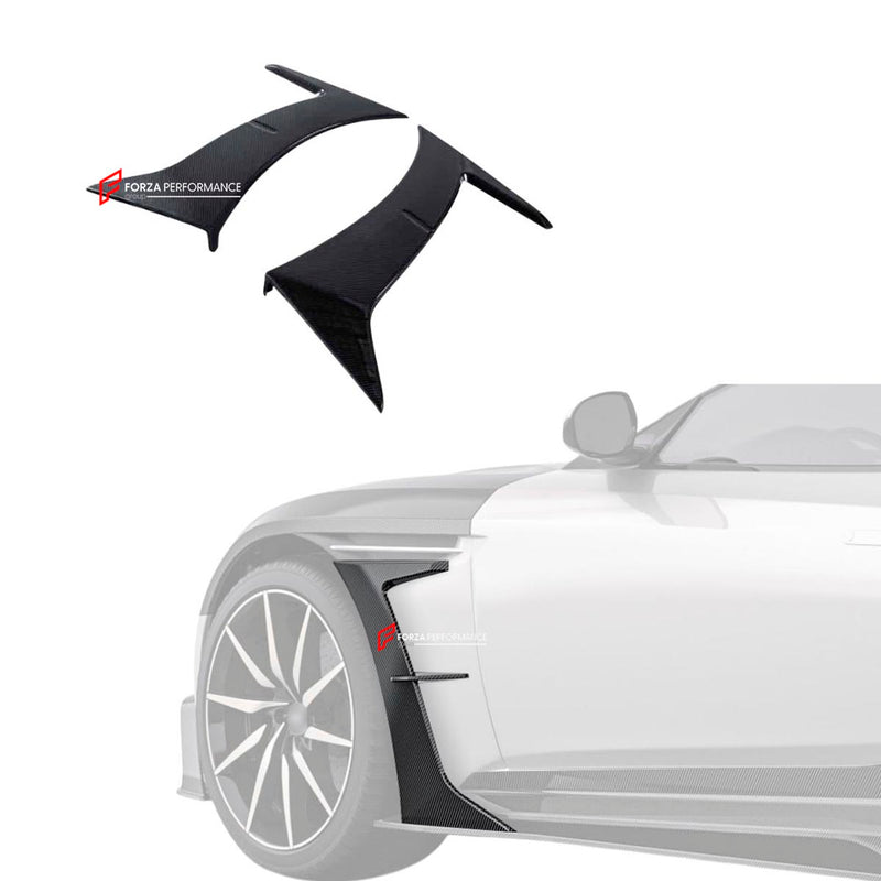 DRY CARBON FIBER FENDER TRIMS for ASTON MARTIN DB11 2016 - 2023