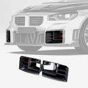 DRY CARBON FIBER FRONT AIR DUCTS for BMW M2 G87 2023+
Set includes:

Front Air Ducts
Material: Dry Carbon

NOTE: Professional installation is required.