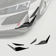 DRY CARBON FIBER FRONT CANARDS for AUDI R8 4S FACELIFT 2019 - 2023
Set includes:

Front Canards
Material: Dry Carbon

NOTE: Professional installation is required.