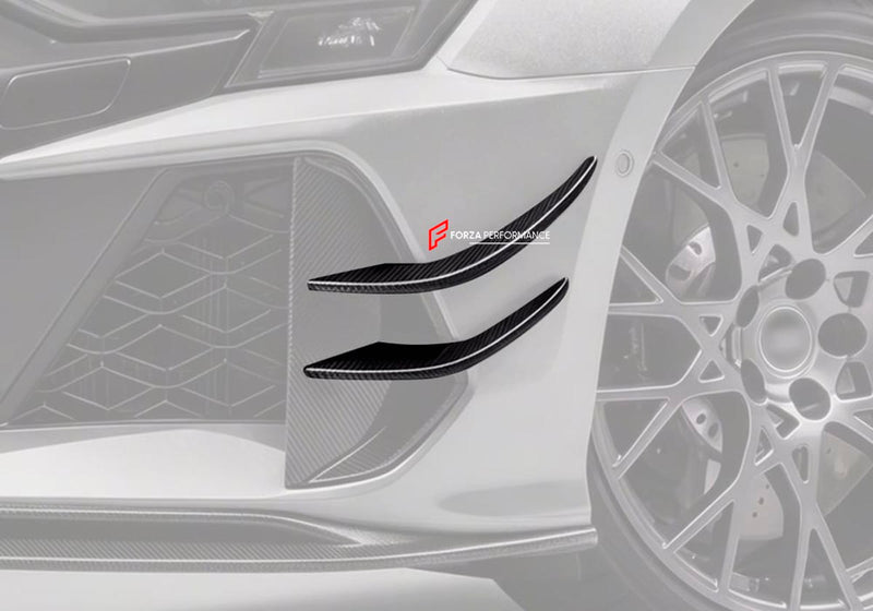 DRY CARBON FIBER FRONT CANARDS for AUDI RS3 8Y FACELIFT 2025+