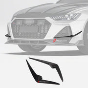 DRY CARBON FIBER FRONT CANARDS for AUDI RS6 C8 2019 - 2023
Set includes:

Front Canards
Material: Dry Carbon

NOTE: Professional installation is required.