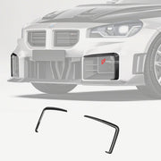 DRY CARBON FIBER FRONT CANARDS for BMW M2 G87 2023+
Set includes:

Front Canards
Material: Dry Carbon

NOTE: Professional installation is required.