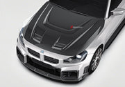 DRY CARBON FIBER FRONT CANARDS for BMW M2 G87 2023+
Set includes:

Front Canards
Material: Dry Carbon

NOTE: Professional installation is required.