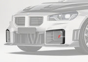 DRY CARBON FIBER FRONT CANARDS for BMW M2 G87 2023+
Set includes:

Front Canards
Material: Dry Carbon

NOTE: Professional installation is required.
