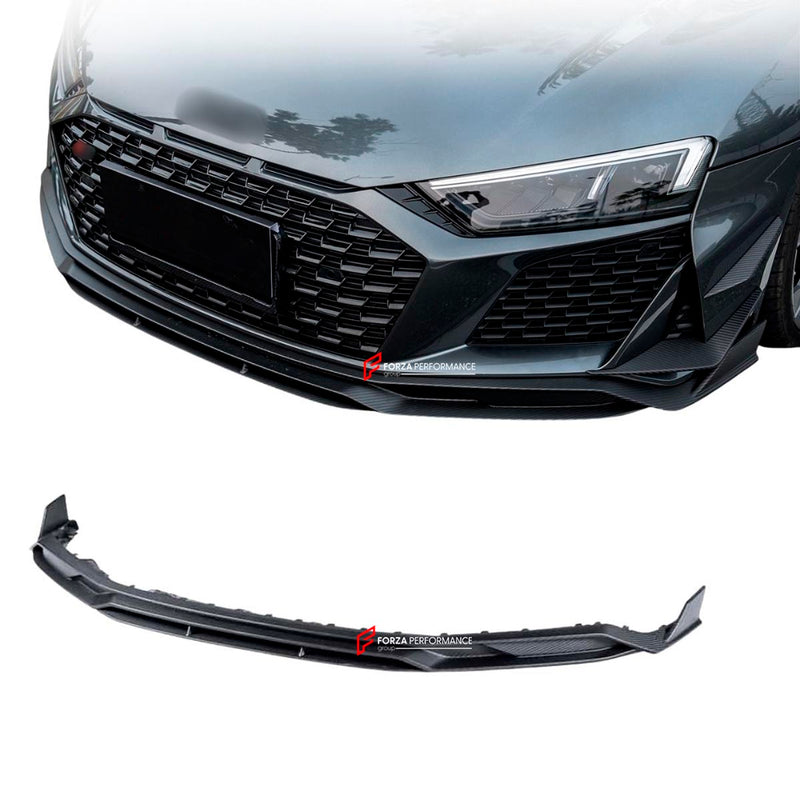DRY CARBON FIBER FRONT LIP for AUDI R8 4S FACELIFT 2019 - 2023