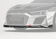 DRY CARBON FIBER FRONT LIP for AUDI R8 4S FACELIFT 2019 - 2023
Set includes:

Front Lip
Material: Dry Carbon

NOTE: Professional installation is required.
