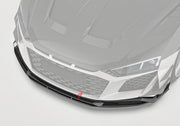 DRY CARBON FIBER FRONT LIP for AUDI R8 4S FACELIFT 2019 - 2023
Set includes:

Front Lip
Material: Dry Carbon

NOTE: Professional installation is required.