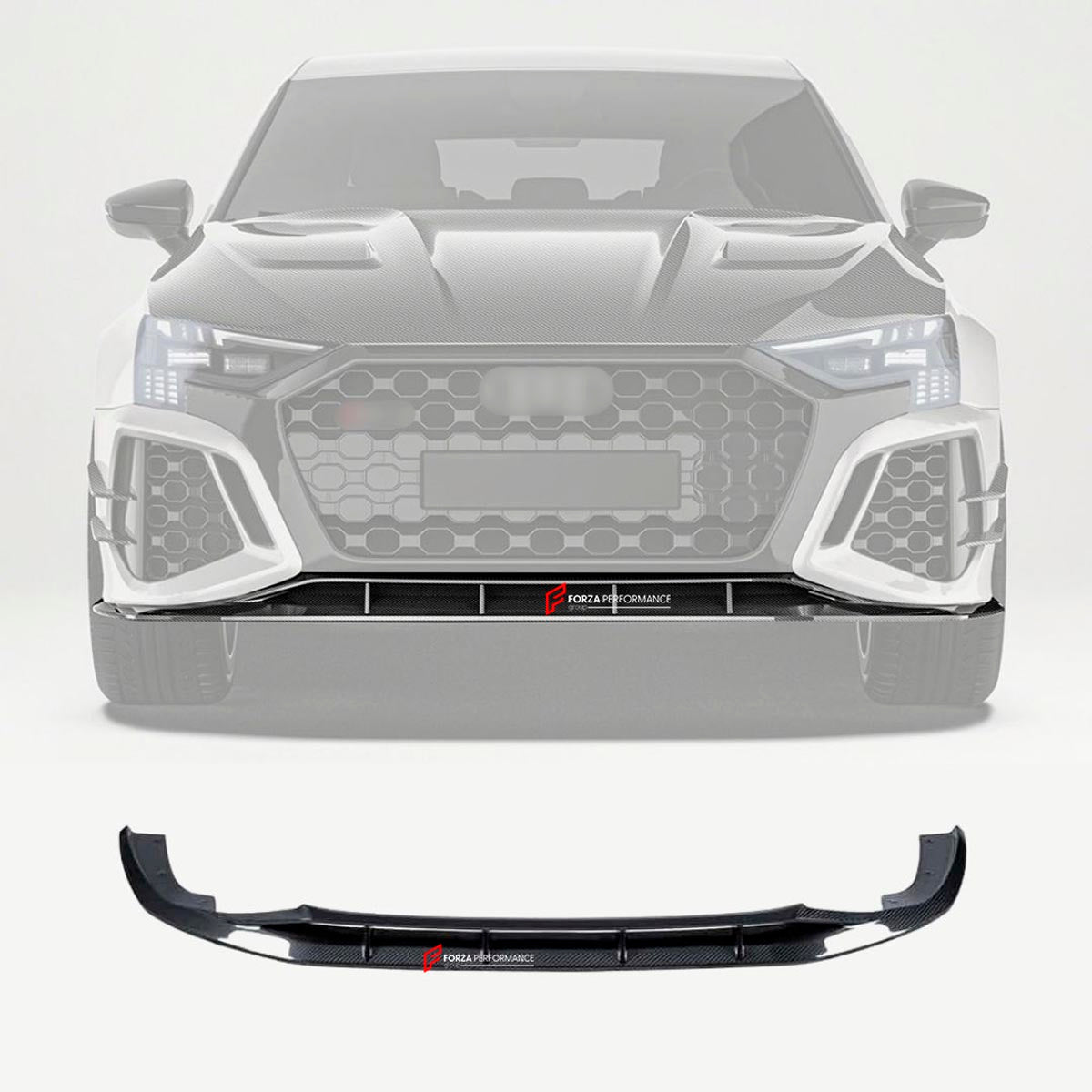DRY CARBON FIBER FRONT LIP for AUDI RS3 8Y 2021 - 2024
Set includes:

Front Lip
Material: Dry Carbon

NOTE: Professional installation is required.