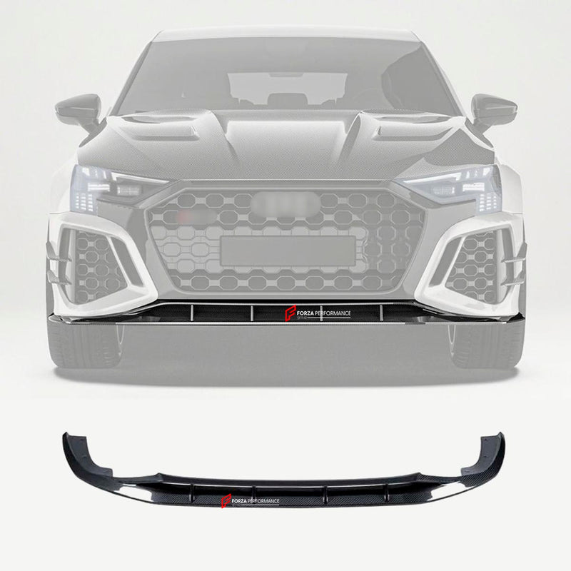 DRY CARBON FIBER FRONT LIP for AUDI RS3 8Y 2021 - 2024