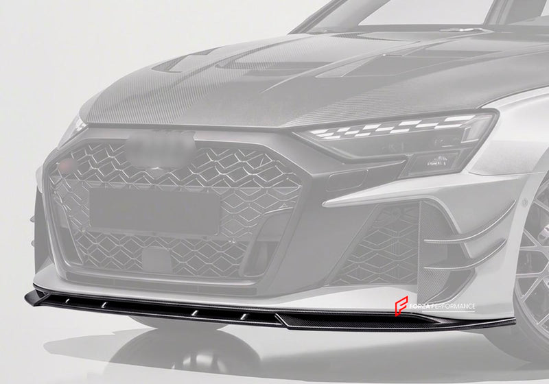 DRY CARBON FIBER FRONT LIP for AUDI RS3 8Y FACELIFT 2025+