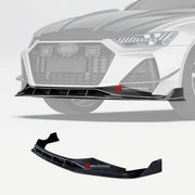 DRY CARBON FIBER FRONT LIP for AUDI RS6 C8 2019 - 2023
Set includes:

Front Lip
Material: Dry Carbon

NOTE: Professional installation is required.