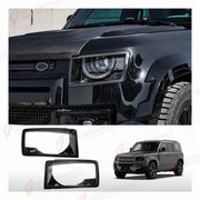 DRY CARBON FIBER HEADLIGHT TRIMS for LAND ROVER DEFENDER 90 110 130 L663 2020+
Set includes:

Headlight Trims
Material: Dry Carbon Fiber

NOTE: Professional installation is required.