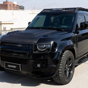 DRY CARBON FIBER HEADLIGHT TRIMS for LAND ROVER DEFENDER 90 110 130 L663 2020+
Set includes:

Headlight Trims
Material: Dry Carbon Fiber

NOTE: Professional installation is required.