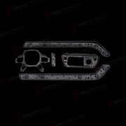 DRY CARBON FIBER INTERIOR TRIM KIT for LAND ROVER DEFENDER 90 110 130 L663 2020+
Set includes:

Center Console Side Trims
Gear Shift Panel Trim
Steering Wheel Trim
Door Handle Trim
Material: Dry Carbon Fiber

NOTE: Professional installation is required.