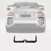 DRY CARBON FIBER REAR CANARDS for BMW M2 G87 2023+
Set includes:

Rear Canards
Material: Dry Carbon

NOTE: Professional installation is required.