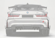 DRY CARBON FIBER REAR CANARDS for BMW M3 G80 2021+
Set includes:

Rear Canards
Material: Dry Carbon

NOTE: Professional installation is required.