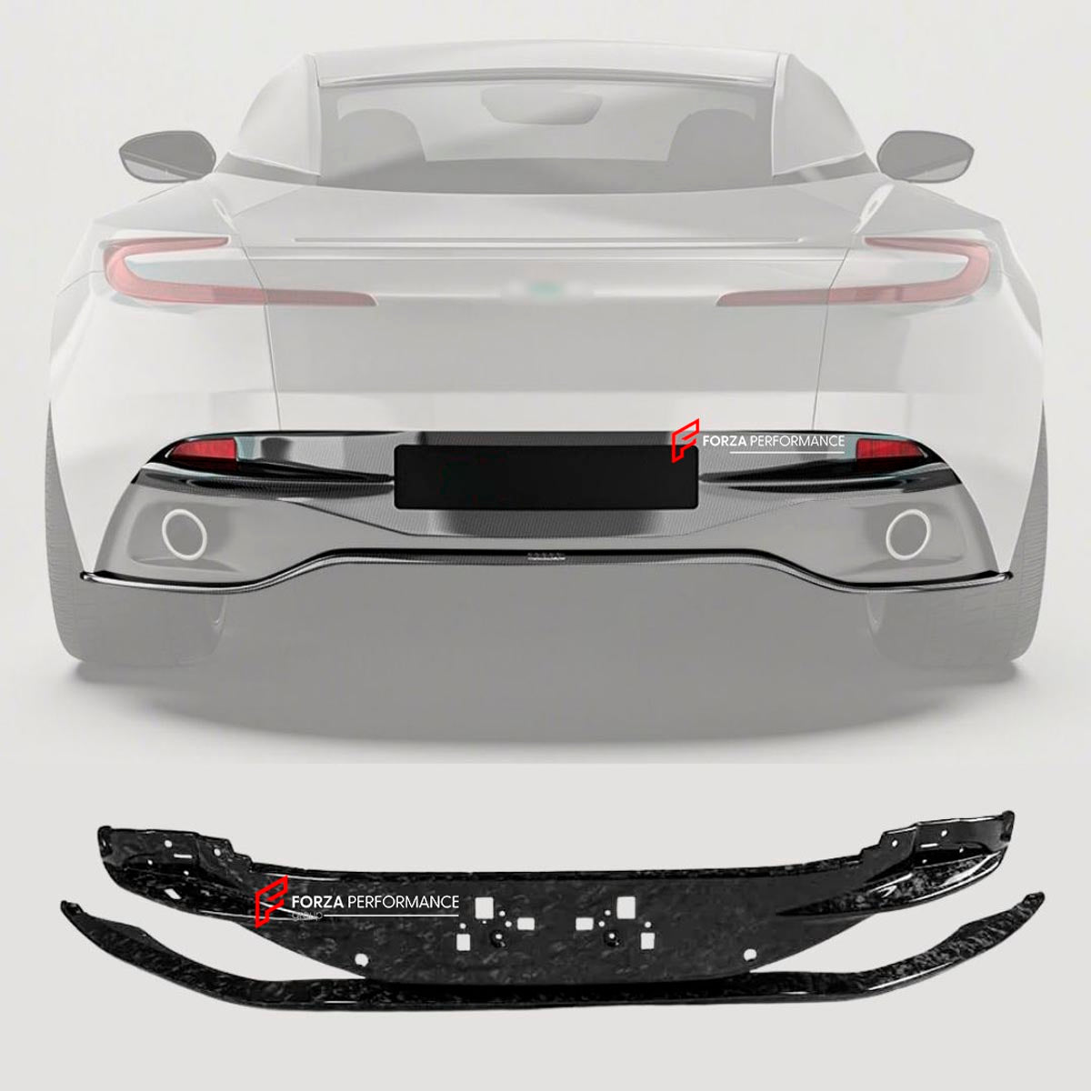 DRY CARBON FIBER REAR DIFFUSER for ASTON MARTIN DB11 2016 - 2023
Set includes:

Rear Diffuser
Material: Dry Carbon

NOTE: Professional installation is required.