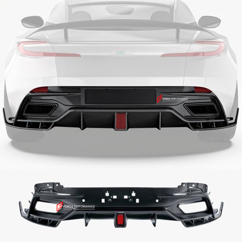 DRY CARBON FIBER REAR DIFFUSER for ASTON MARTIN DB11 2016 - 2023