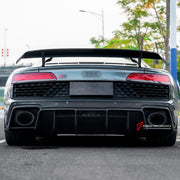 DRY CARBON FIBER REAR DIFFUSER for AUDI R8 4S FACELIFT 2019 - 2023
Set includes:

Rear Diffuser
Material: Dry Carbon

NOTE: Professional installation is required.