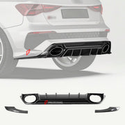 DRY CARBON FIBER REAR DIFFUSER for AUDI RS3 8Y 2021 - 2024
Set includes:

Rear Diffuser
Material: Dry Carbon

NOTE: Professional installation is required.