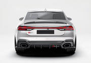 DRY CARBON FIBER REAR DIFFUSER for AUDI RS7 C8 2020 - 2023
Set includes:

Rear Diffuser
Material: Dry Carbon

NOTE: Professional installation is required.