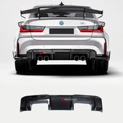 DRY CARBON FIBER REAR DIFFUSER for BMW M3 G80 2021+
Set includes:

Rear Diffuser
Material: Dry Carbon

NOTE: Professional installation is required.