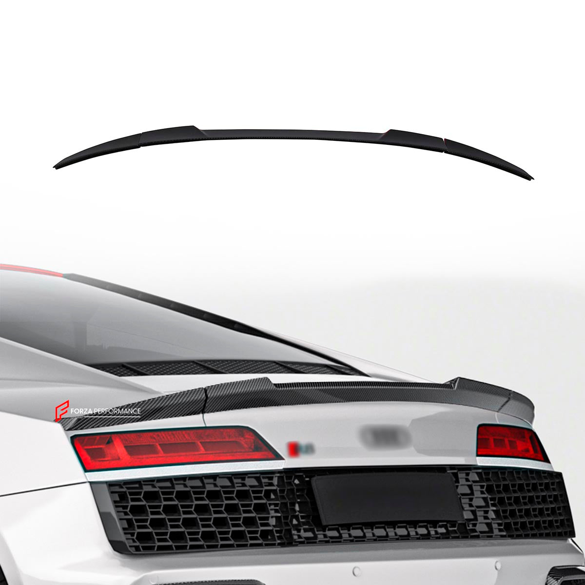 DRY CARBON FIBER REAR SPOILER for AUDI R8 4S FACELIFT 2019 - 2023
Set includes:

Rear Spoiler
Material: Dry Carbon

NOTE: Professional installation is required.
