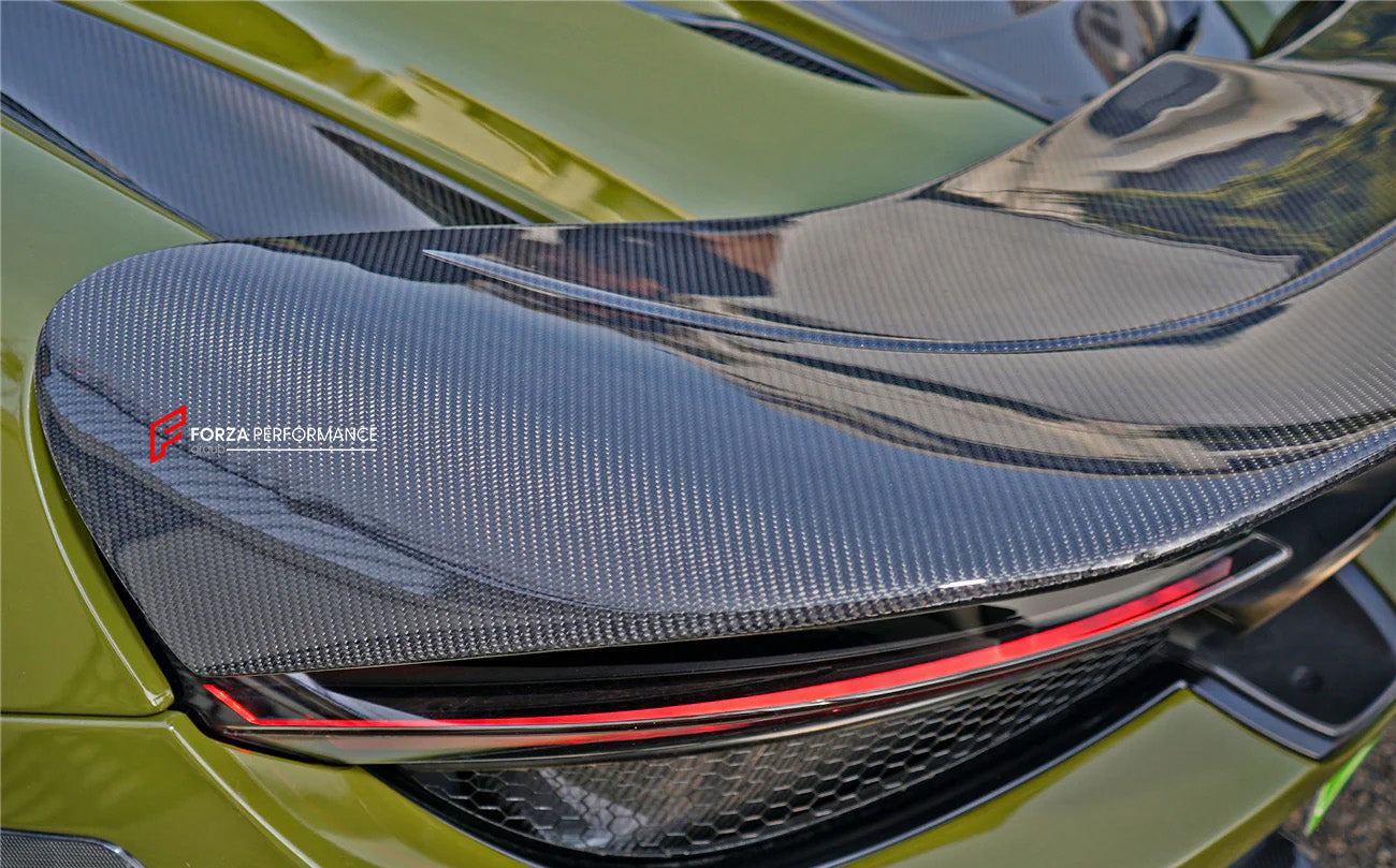 DRY CARBON FIBER REAR SPOILER WING for MCLAREN 720S 2017 - 2023

Set includes:

Rear Spoiler

Material: Carbon Fiber

Note: Professional installation is required

CONTACT US FOR PRICING
