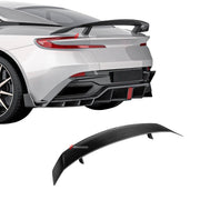 DRY CARBON FIBER REAR WING SPOILER for ASTON MARTIN DB11 2016 - 2023
Set includes:

Rear Wing Spoiler
Material: Dry Carbon

NOTE: Professional installation is required.
