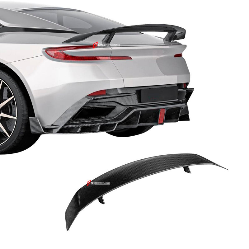 DRY CARBON FIBER REAR WING SPOILER for ASTON MARTIN DB11 2016 - 2023