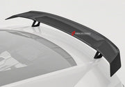 DRY CARBON FIBER REAR WING SPOILER for AUDI R8 4S FACELIFT 2019 - 2023
Set includes:

Rear Wing Spoiler
Material: Dry Carbon

NOTE: Professional installation is required.