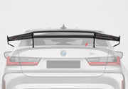 DRY CARBON FIBER REAR WING SPOILER for BMW M3 G80 2021+
Set includes:

Rear Wing Spoiler
Material: Dry Carbon

NOTE: Professional installation is required.