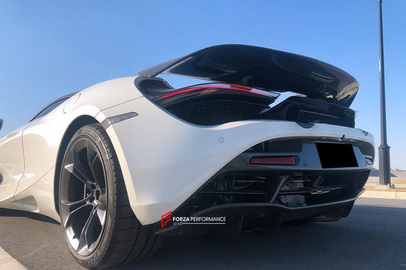 DRY CARBON FIBER REPLACEMENT REAR DIFFUSER for MCLAREN 720S 2017 - 2023

Set includes:

Rear Diffuser

Material: Carbon Fiber

NOTE: Professional installation is required