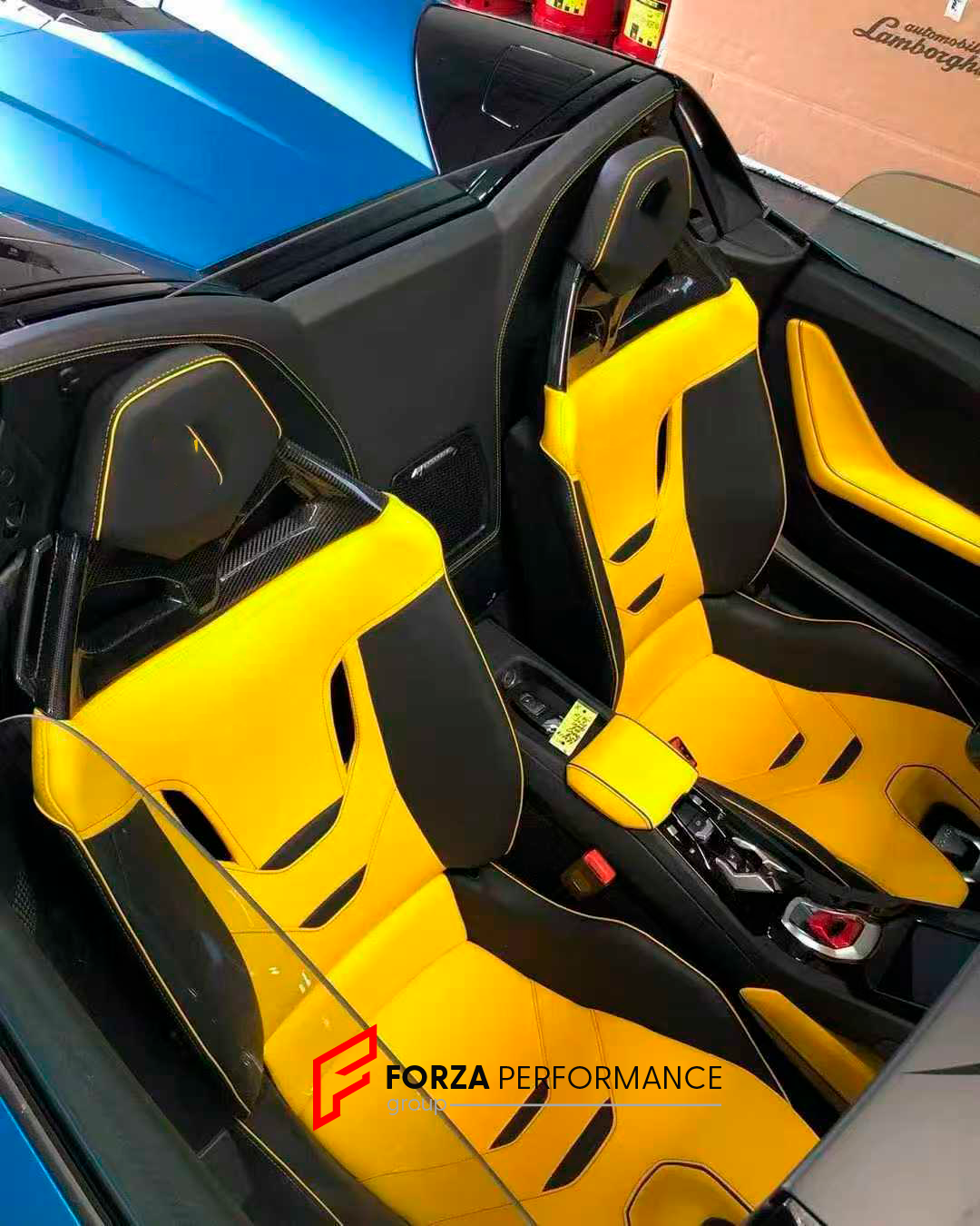 DRY CARBON FIBER SEATS for LAMBORGHINI HURACAN EVO 2019-2024