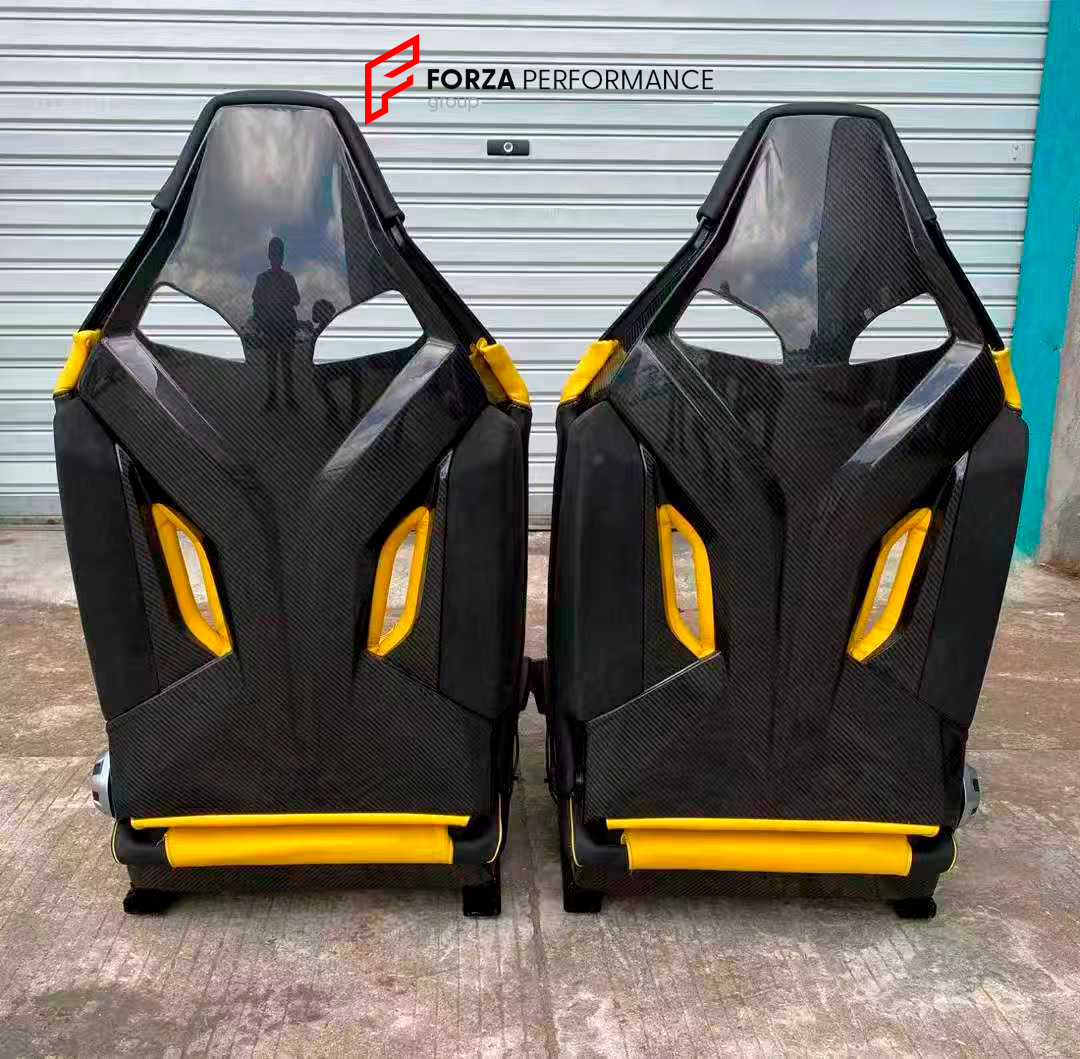 DRY CARBON FIBER SEATS for LAMBORGHINI HURACAN EVO 2019-2024