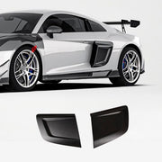 DRY CARBON FIBER SIDE AIR INTAKE SCOOPS for AUDI R8 4S FACELIFT 2019 - 2023
Set includes:

Side Air Intake Scoops
Material: Dry Carbon

NOTE: Professional installation is required.