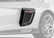 DRY CARBON FIBER SIDE AIR INTAKE SCOOPS for AUDI R8 4S FACELIFT 2019 - 2023
Set includes:

Side Air Intake Scoops
Material: Dry Carbon

NOTE: Professional installation is required.