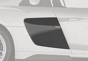 DRY CARBON FIBER SIDE AIR INTAKE SCOOPS for AUDI R8 4S FACELIFT 2019 - 2023
Set includes:

Side Air Intake Scoops
Material: Dry Carbon

NOTE: Professional installation is required.